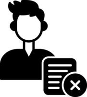Reject User Request Glyph vector