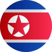 Flag of North Korea Gradient vector