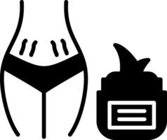 Stretch Mark Cream Glyph vector
