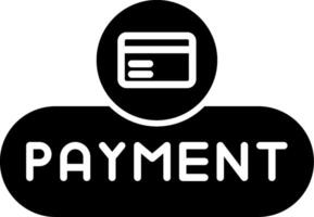 Make Payment Button Glyph vector
