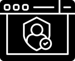 Authentication Login Icon Glyph vector