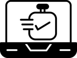 Session Management Panel Glyph vector