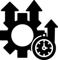 All in One Productivity App Glyph vector