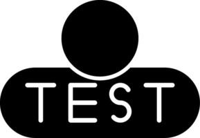 Start Test Button Glyph vector