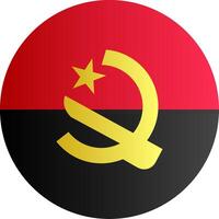 Flag of Angola Gradient vector
