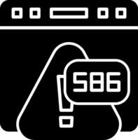 Error 586 DNS Forwarder Down Glyph vector