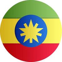 Flag of Ethiopia Gradient vector