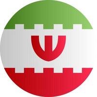 Flag of Iran Gradient vector