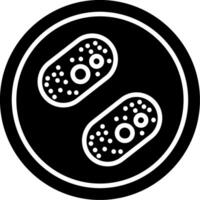 Rhodobacter sphaeroides Photosynthetic Bacterium Glyph vector