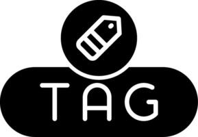 Apply Tag Button Glyph vector