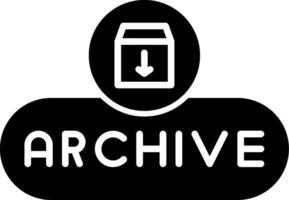 Move to Archive Button Glyph vector