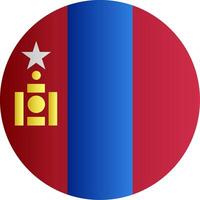 Flag of Mongolia Gradient vector