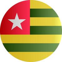 Flag of Togo Gradient vector