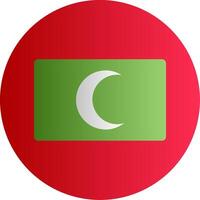 Flag of Maldives Gradient vector