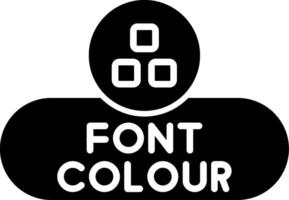 Change Font Color Button Glyph vector
