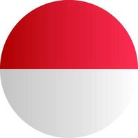 Flag of Monaco Gradient vector