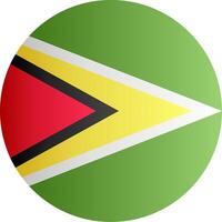Flag of Guyana Gradient vector