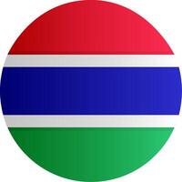 Flag of Gambia Glyph vector