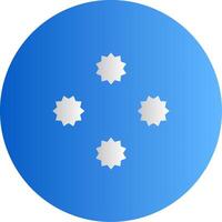Flag of Micronesia Glyph vector