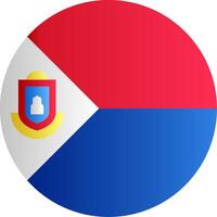 Flag of Sint Maarten Glyph vector