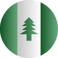 Flag of Norfolk Island Glyph vector