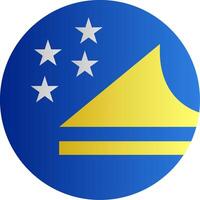 Flag of Tokelau Glyph vector