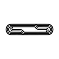 Abstract Minimalist Black White Curve on Gradiated Background. vector