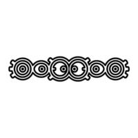 Minimalist Geometric Border Element Patterned. vector