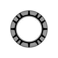 Abstract Sunburst Circle on White Background. vector