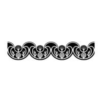 Decorative Art Nouveau Border Element, Illustration. vector