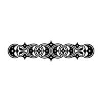 Ornamental Black Border on White Geometric, Decorative, Elegant. vector