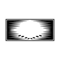 Minimalist Black White , Abstract , Decorative Frame. vector