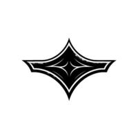 Minimalist Diamond Shape , Black, White, and Gray. vector