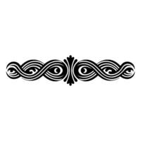 Elegant Black Ornate Border on Gradient Background. vector