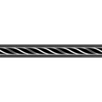 Elegant Black Rope Border on Gradient Background. vector