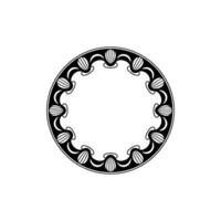 Decorative Art Nouveau Circular Frame - Elegant Element. vector