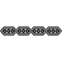 Geometric Floral Border , Illustration, Elegant and Minimalist. vector