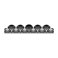 Elegant Decorative Border, Scroll and Shell. vector