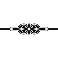 Geometric Deco-Inspired Ornament on White Background. vector