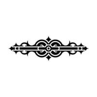 Minimalist Black Decorative Element on Light Background. vector