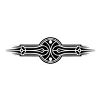 Geometric Black on White Background - Decorative Element, Abstract Artwork. vector