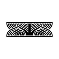 Abstract Geometric in Black and White. vector