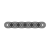 Black Floral Border on Gradient Background - Minimalist Illustration. vector