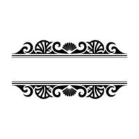 Elegant Decorative Frame Element with Shell and Scroll. vector