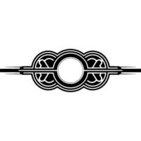 Minimalist Art Deco in Black and White - Geometric Ornament. vector