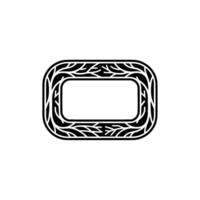 Minimalist Botanical Frame, Elegant , Decorative Element. vector