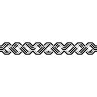 Geometric Black and White Interlocking Pattern. vector