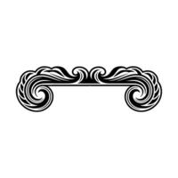 Elegant Swirl Element Art, Decorative Frame. vector