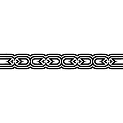 Geometric Border Black White Pattern on Gradient Background.
