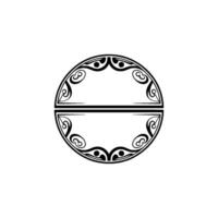 Elegant Circular Ornament on White Background, Vintage Style. vector